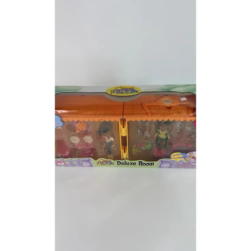 ES Toys Bendi Friend’s Deluxe Room Bendi African American Dolls Plus Furniture